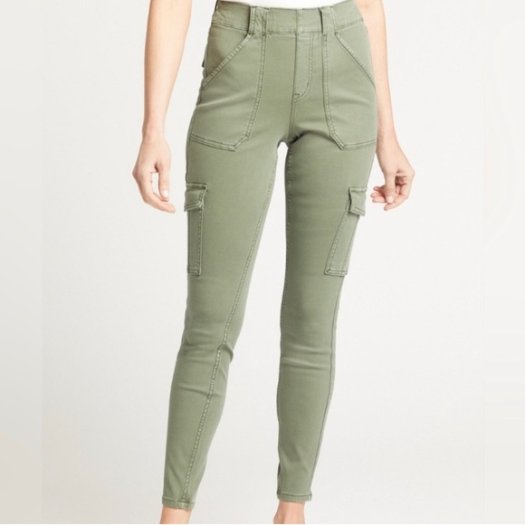 Spanx Ankle Cargo green pants women’s size M - Picture 1 of 5